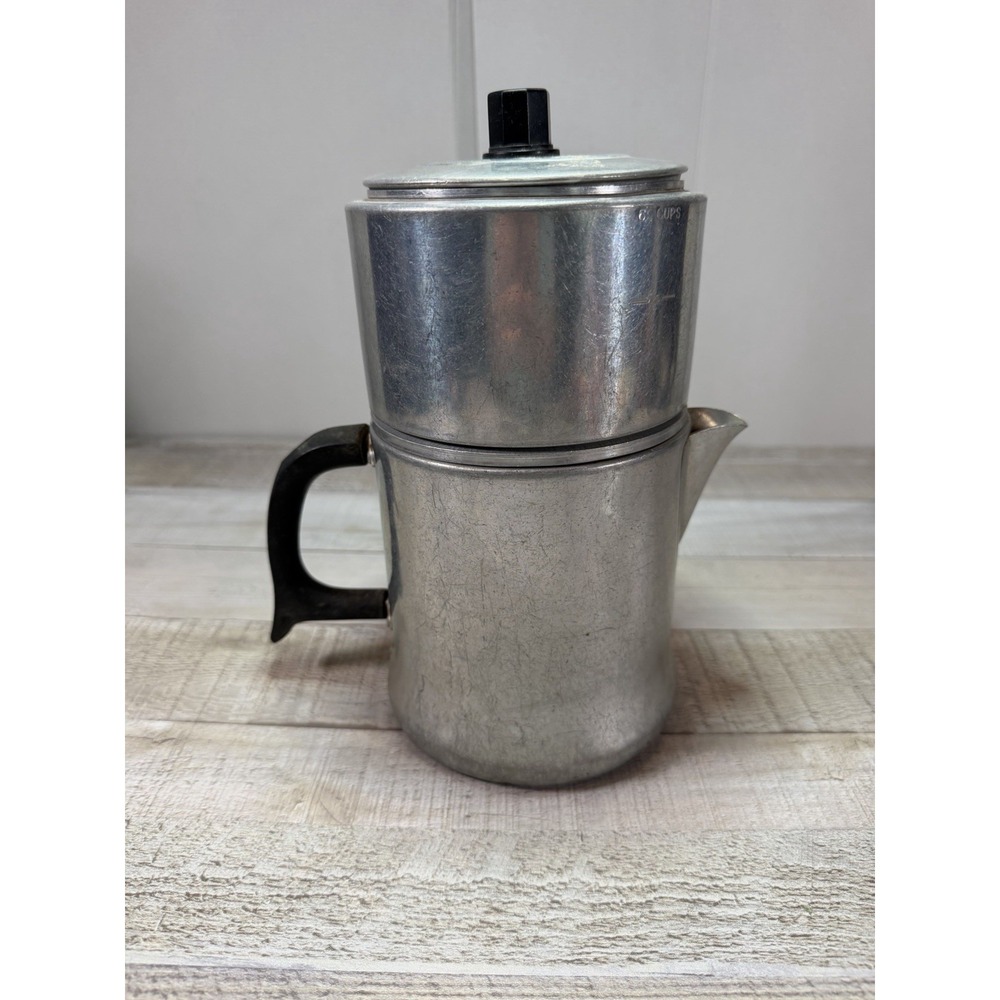 Vintage Comet The Popular Aluminum 6 Cup Drip Coffee Maker Pot USA